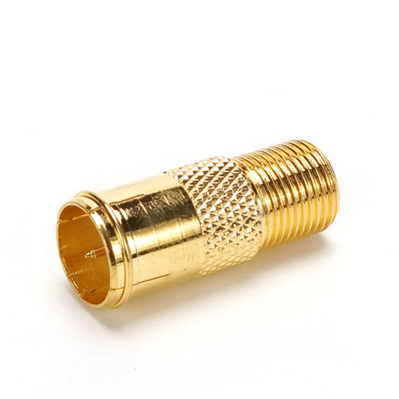 TLS.eagle RG6 Compression F Type Connector Quick Push on Coax Cable Adapter Gold Plated Pack of 5 - Image 3